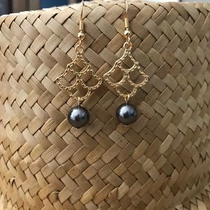 NEW! 14k Gold Plated Fish Scale Mermaid Earrings